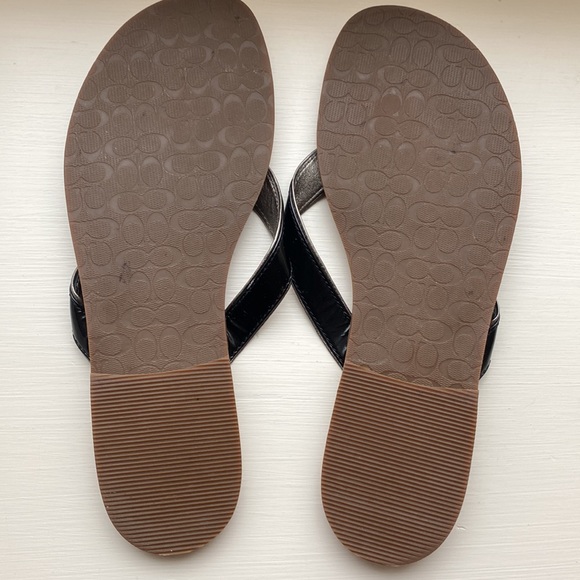 COACH Deney Embossed Calf Sandal - 10B - Picture 4 of 10